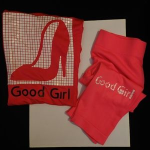 Casual Style shirt and shorts, 2 piece Size M